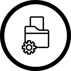 Wall Mural - File Directory Vector Icon Design