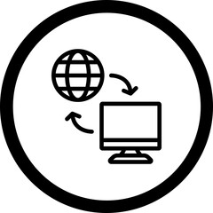 Wall Mural - Remote Access Vector Icon Design
