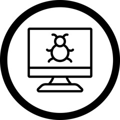 Wall Mural - Debug Vector Icon Design