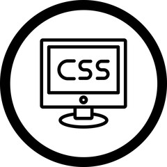 Wall Mural - CSS Vector Icon Design