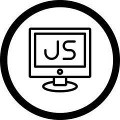 Wall Mural - JavaScript Vector Icon Design