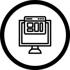 Wall Mural - Landing Page Vector Icon Design