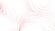 © gd-house - Vibrant dynamic red dot pattern forming an intricate abstract wave on a pristine white background a captivating digital artwork showcasing movement and contemporary design
