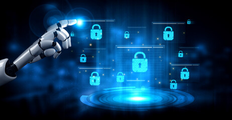 An AI assistant provides active network security by monitoring data encryption. This automated system ensures every online connection is private and protected from cyber threats. Fermion