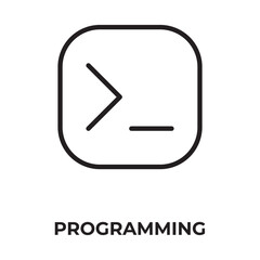 Programming Vector, Icon Or Logo Sign Isolated Symbol Illustration
