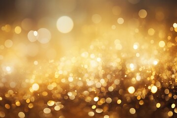 Canvas Print - Sparkle gold bokeh backgrounds glitter light.