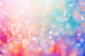 Wall Mural - Rainbow pattern bokeh effect background backgrounds glitter illuminated.