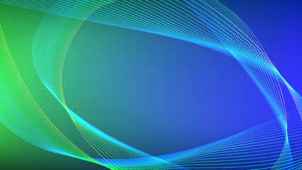 Green and blue gradient mesh abstract background with wavy gradient mesh abstract background nice for wallpaper or banner