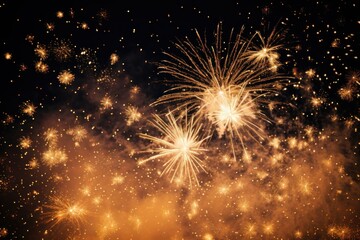 Canvas Print - Fireworks night backgrounds outdoors.