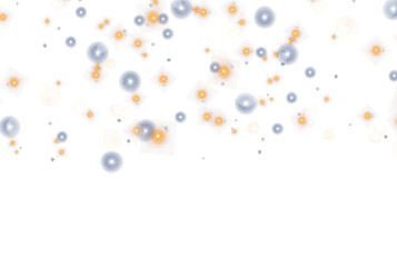 Wall Mural - Christmas glowing sparkling stars dust bokeh particles effect on transparent background, glittering sparkles dust christmas festival fall, PNG image 
