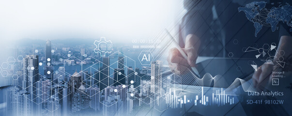 Data Science and big data analytics, digital technology, tech background. Software engineer with database management, cloud computing, blockchain with AI and data exchange, innovation technology