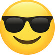 © Nizam - Cool Smiley Emoticon with Sunglasses – High-Resolution Transparent PNG Vector Emoji