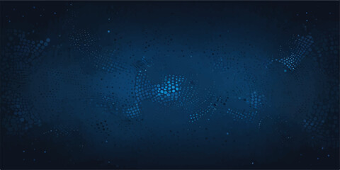 Abstract futuristic blue binary code background with digital light pattern vector design texture