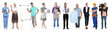 © New Africa - Choosing profession. People of different occupations on white background, collage of portraits