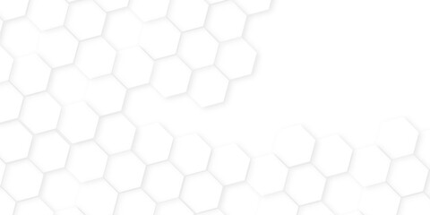 Wall Mural - Abstract white hexagon concept background, soft white background, Background with hexagons. Abstract background with lines,background, soft white background,