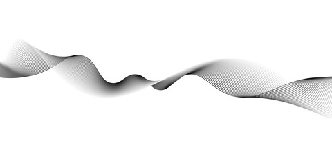 Wall Mural - Abstract grey wave line texture background,Wave with connecting dots and lines on a dark background.Wave with lines created using blend tool, digital frequency track equalizer,