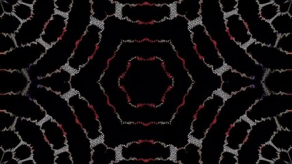 Abstract Kaleidoscope pattern with full colors. Magic mandala. 4k	