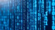 © maulana - Binary Code Stream - A Digital Waterfall of Data and Information.