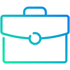 Wall Mural - bag gradient line icon