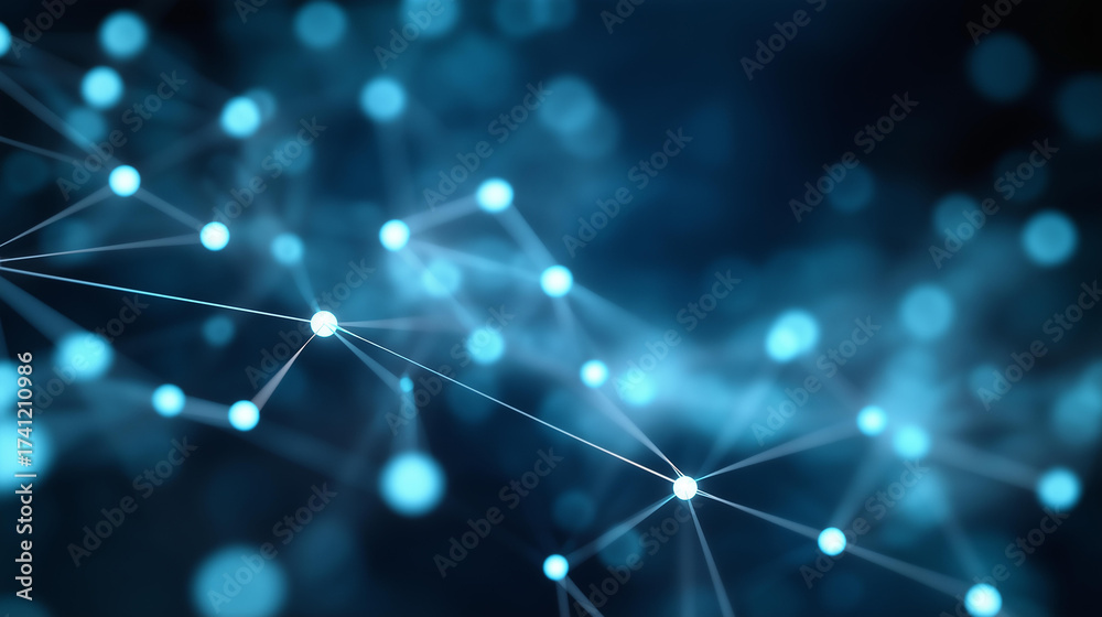 Interconnected digital nodes in a network, medical breakthrough in ...