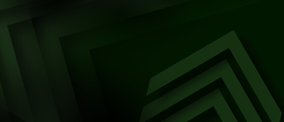 Wall Mural - green abstract background with arrows layers element shapes