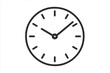 © MarioStudios - Clock icon simple line art. Time symbol vector illustration. Minimalist flat design for time management, deadline, and schedule concepts. Watch face outline, timer or countdown graphic.