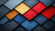 © Prime Stox - Colorful Geometric Shapes in Layered Design with Various Textures