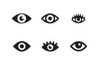 © FARJANAAKTER - Eye icon set, simple eyes collection, eyes related line icons, eyesight symbol, vector illustration EPS 10.