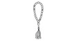 © Rizal - Hand-drawn prayer beads with tassel black and white line art illustration.