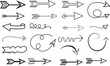 © MdRubel - Collection of hand-drawn arrows and pointers sketch style for design elements and navigation