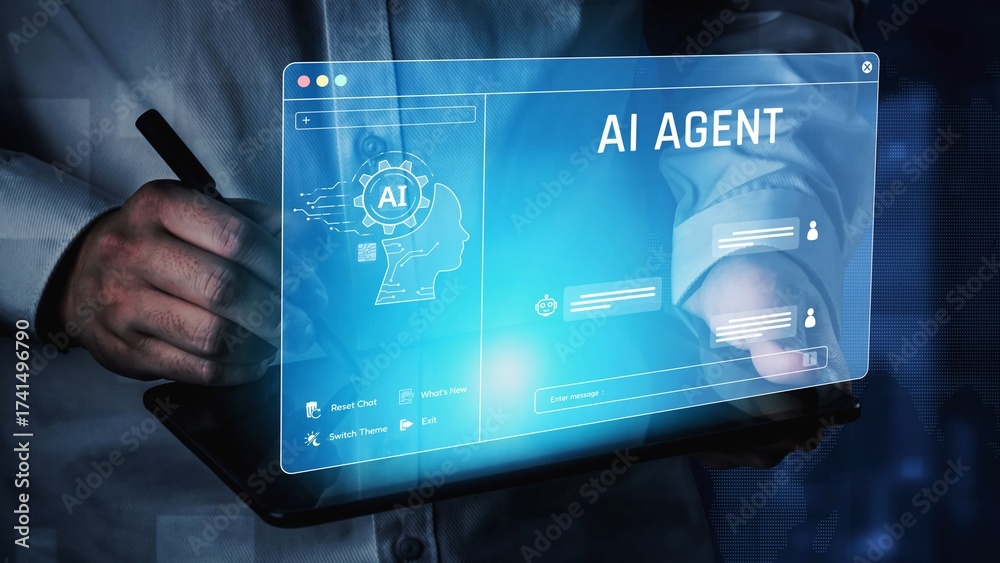 AI image generator interface enables image, AI, and generator process ...