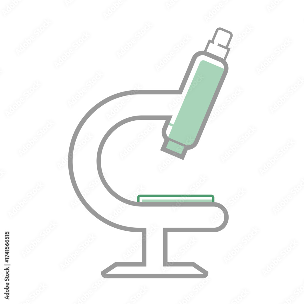 Symbol Microscope Research Microscope Medical Icon - Laboratory Research & Analysis Symbol Stock ...