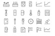 © Halina Berah - Icons representing various scientific instruments and concepts for laboratory use and data analysis in research environments