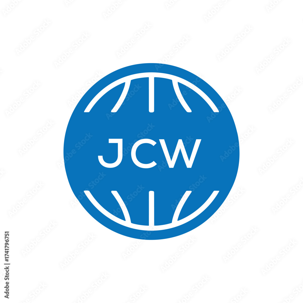 JCW Basketball Icon Logo. JCW Design for Sports Team, Club, and ...