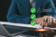 © Nirusmee - HR management, Leader with idea and innovation the administration of human resources within an organization on recruitment, training, conflict resolution and fostering a productive organizational