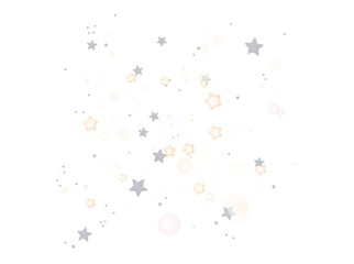 Wall Mural - Festive christmas Star dust bokeh fall on transparent background, luxury new year confetti star Bokeh dust white particles explosion, png image 