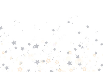 Wall Mural - Festive christmas Star dust bokeh fall on transparent background, luxury new year confetti star Bokeh dust white particles explosion, png image 