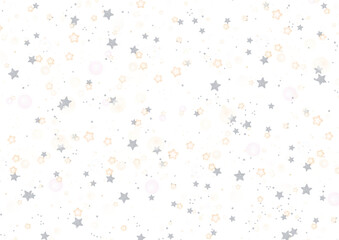 Wall Mural - Festive christmas Star dust bokeh fall on transparent background, luxury new year confetti star Bokeh dust white particles explosion, png image 