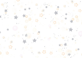 Wall Mural - Festive christmas Star dust bokeh fall on transparent background, luxury new year confetti star Bokeh dust white particles explosion, png image 