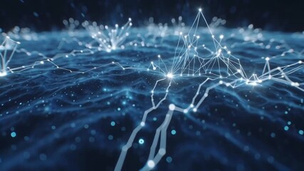 Wall Mural - Abstract Network Connection Background Data Technology Science