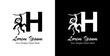 © Yohanes - The logo design of a monkey hanging combined with the letter H