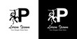 © Yohanes - The logo design of a monkey hanging combined with the letter P