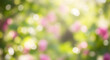 © PicAura - Abstract blurred background of flowers and green foliage