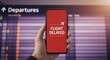 © Inkreatif - Flight delay notification concept for travel disruption affecting business and vacation travel plans and airline ops