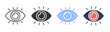 © Rusmicon - Vision icon set multiple style collection