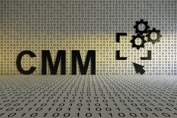 CMM concept text sunlight 3D illustration