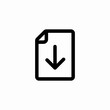 © Tunzala - document with download arrow icon sign vector