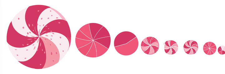 Business colorful pink pie chart use display financial marketing statistic panorama.