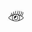 © Kamale - lashes open eye icon sign vector