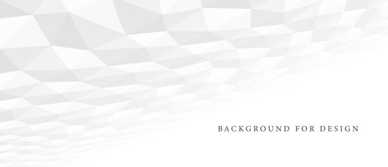 Wall Mural - White futuristic abstract minimal background. Geometric polygon 3d texture. Light clean contemporary concept for business, technology, science, architecture design.